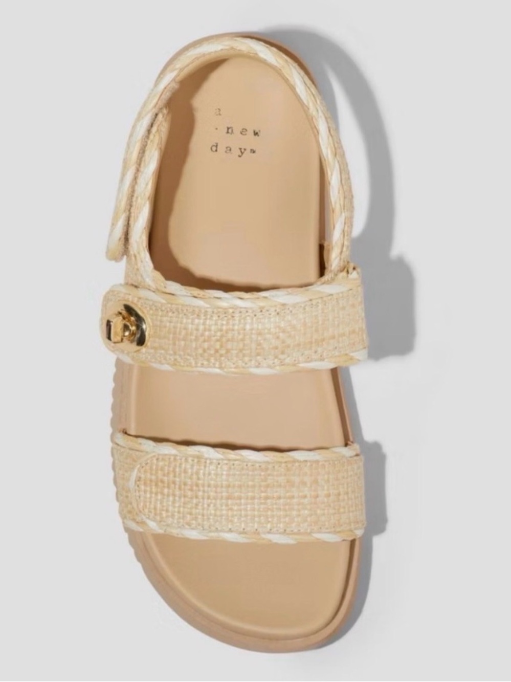 a new day Beige Braided Strap Platform Sandals - Picture 5 of 5